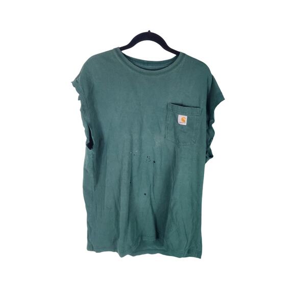 Vintage Y2K Carhartt Cut off tank men's large - Picture 1 of 4